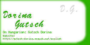 dorina gutsch business card